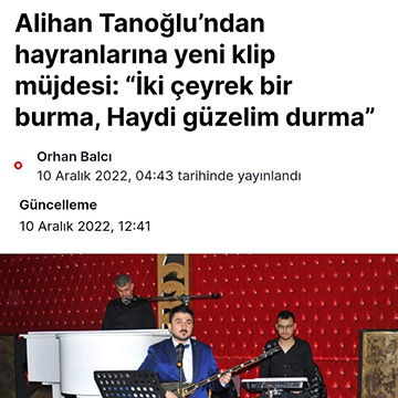 Alihan Tanoğlu - medyada